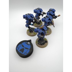 3 mini contatori da 0 a 14 punti vita/ferite, compatibili con l'elmetto di Warhammer Space Marine