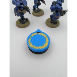 3 mini contatori da 0 a 14 vite/ferite, compatibili con Warhammer Thousand Sons