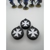 3 mini counters (0–14 lives/wounds), compatible with Warhammer Black Templars
