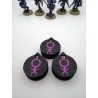 3 mini compteurs 0 à 14 vie / blessure compatible Warhammer Slaneesh