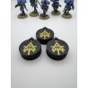 3 Mini-Zähler (0 bis 14 Leben/Verletzungen), kompatibel mit Warhammer Aeldari