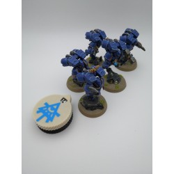 3 minicontadores de 0 a 14 vidas/heridas, compatibles con Warhammer Aeldari