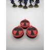 3 mini-tellers van 0 tot 14 levens/verwondingen, compatibel met Warhammer Farsight T'au
