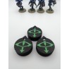 3 mini counters (0–14 lives/wounds), compatible with Warhammer Sons of Horus