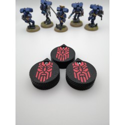 3 mini compteurs 0 à 14 vie / blessure compatible Warhammer Votann