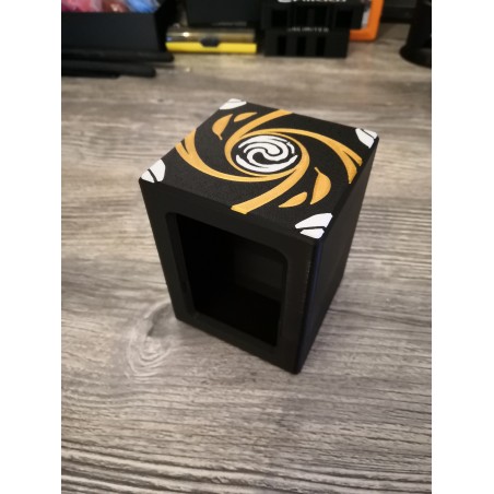 Deck box 50+ cartes avec compartiment amovible Version Graphic noir et doré - Altered TCG