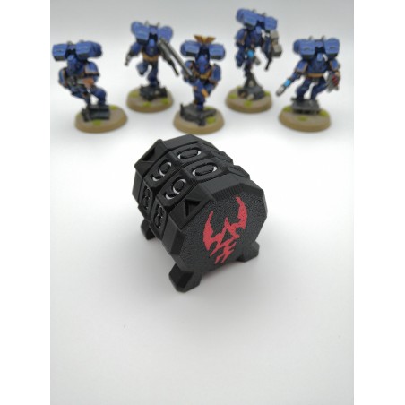 Premium 0–99 command counter compatible with Warhammer-style wargames / Drukhari