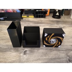 Deck box 50+ kaarten met uitneembaar vak Grafische versie zwart en goud - Altered TCG