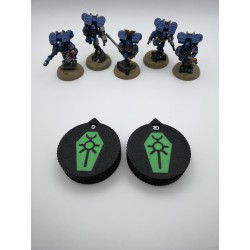2 counters (0–20) for life/wounds, compatible with Warhammer Necron