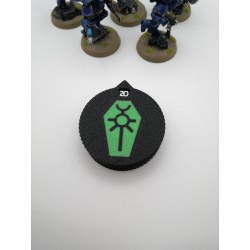 2 compteurs 0 à 20 vie / blessure compatible Warhammer Necron