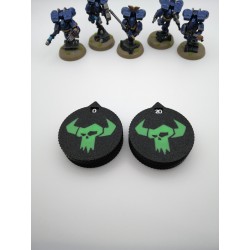 2 contadores de 0 a 20 de vida/daño, compatibles con Warhammer Orkos