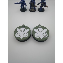 2 compteurs 0 à 20 vie / blessure compatible Warhammer Death Guard