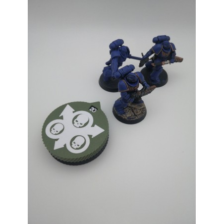 2 tellers van 0 tot 20 levens/wonden, compatibel met Warhammer Death Guard