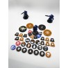 90 doppelseitige Basisplättchen, kompatibel mit Kill Team Warhammer