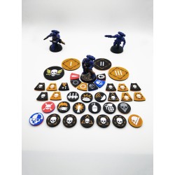 Boite de 94 jetons de base compatible Warhammer Kill Team
