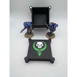 Opbergdoos voor 27 dobbelstenen – Geschikt voor wargames zoals Warhammer – geïnspireerd op Necron