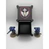 Boite de rangement pour 27 dés – Compatible wargame type Warhammer – inspiration Adepta Sororitas