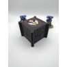 Boite de rangement pour 27 dés – Compatible wargame type Warhammer – inspiration Adepta Sororitas