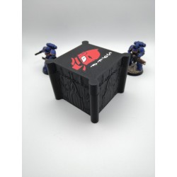 Boite de rangement pour 27 dés – Compatible wargame type Warhammer – inspiration Aeldari