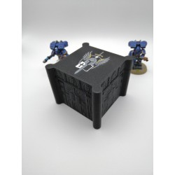 Boite de rangement pour 27 dés – Compatible wargame type Warhammer – inspiration Grey Knight