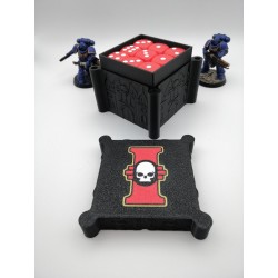 Boite de rangement pour 27 dés – Compatible wargame type Warhammer – inspiration Inquisitor