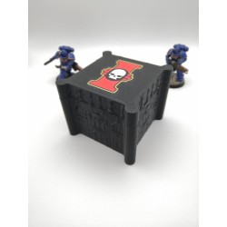 Storage box for 27 dice – Compatible with Warhammer-style wargames – inspired by Inquisitor