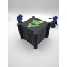 Aufbewahrungsbox für 27 Würfel – Kompatibel mit Wargames wie Warhammer – im Ork-Stil