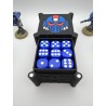 Aufbewahrungsbox für 27 Würfel – Kompatibel mit Wargames wie Warhammer – im Space-Marine-Stil