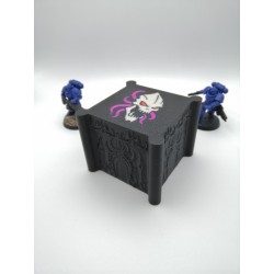 Boite de rangement pour 27 dés – Compatible wargame type Warhammer – inspiration Tyranids