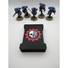 Caja para guardar 15 dados – Compatible con juegos de guerra tipo Warhammer – Inspirada en el Adeptus Mechanicus