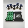 Scatola porta dadi per 15 dadi – Compatibile con giochi di guerra tipo Warhammer – ispirata alla Death Guard