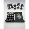 Scatola porta dadi per 15 dadi – Compatibile con giochi di guerra tipo Warhammer – ispirata agli Space Wolves
