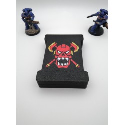 Opbergdoos voor 15 dobbelstenen – Geschikt voor wargames zoals Warhammer – geïnspireerd op World Eater