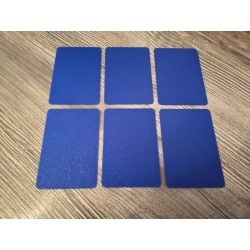 Lot de 6 séparateurs de couleur unis pour boite de rangement cartes standards