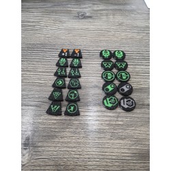Círculo Hierotek: 35 fichas de doble cara compatibles con Kill Team de Warhammer