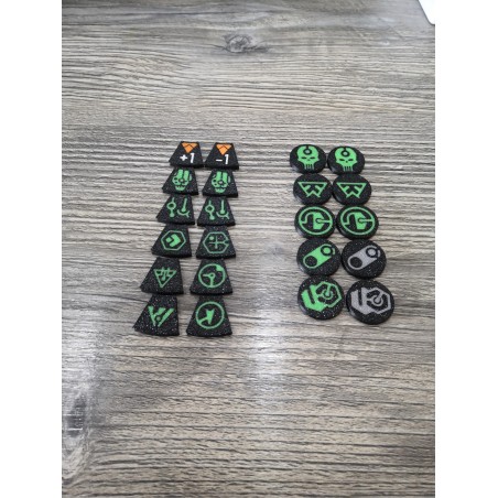Hierotek Circle - 35 jetons double face compatible Kill Team Warhammer