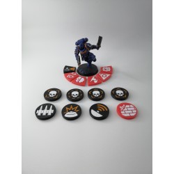 Battleclade – 36 doppelseitige Spielsteine, kompatibel mit Kill Team Warhammer