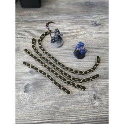 4 reglettes flexibles 6, 8, 10 et 12 pouces compatible wargame style Warhammer 40k, Kill Team, Age of Sigmar