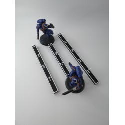 10 réglettes 3 à 12 pouces compatible wargame style Warhammer 40k, Kill team, Age of Sigmar