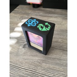 Kaartenbox + 60 kaarten in hoesjes met het Saphir Emeraude-logo - Lorcana TCG