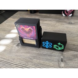 Deck box +60 cartes sleevées avec logo Saphir Emeraude - Lorcana TCG