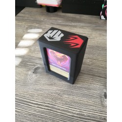 Deck box +60 cartes sleevées avec logo Acier Rubis - Lorcana TCG
