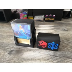 Deck box +60 cartes sleevées avec logo Rubis Saphir - Lorcana TCG