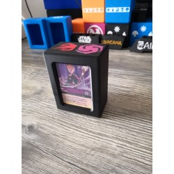 Deck box +60 cartes sleevées avec logo Rubis Amethyste - Lorcana TCG