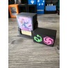 Caja para cartas +60 cartas protegidas con fundas con el logotipo de Emeraude Amethyste - Lorcana TCG