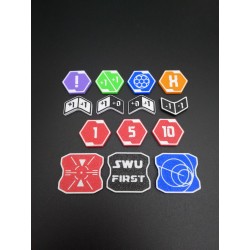 Lot de 60 jetons pour le jeu de carte Star Wars Unlimited