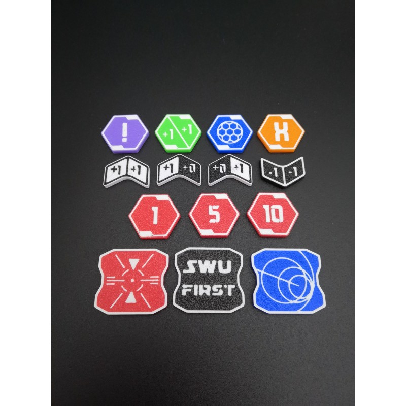 Lot de 60 jetons pour le jeu de carte Star Wars Unlimited