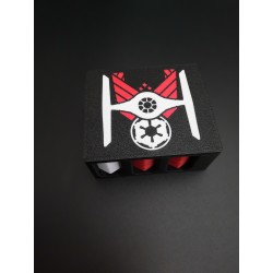 Lot de 60 jetons avec boite de rangement / insert Deck Pod - Version Empire Tie - Star Wars Unlimited