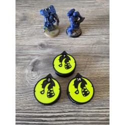3 mini compteurs 0 à 14 vie / blessure compatible Warhammer Gloomspite Gitz