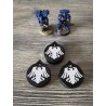 3 Mini-Zähler (0 bis 14 Leben/Verletzungen), kompatibel mit Warhammer Raven Guard